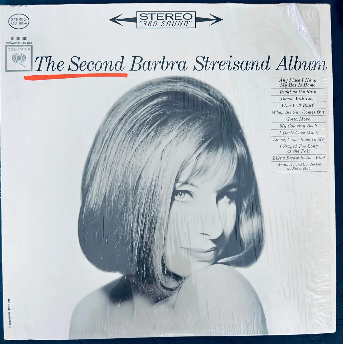 Barbra Streisand The Second Album Original Vinyl 1