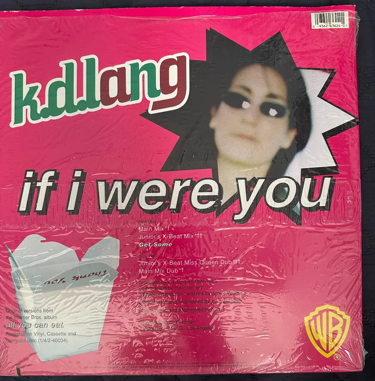K.D. Lang 12” Single Lp Vinyl - If I Were You (Usa 12") - Used 2