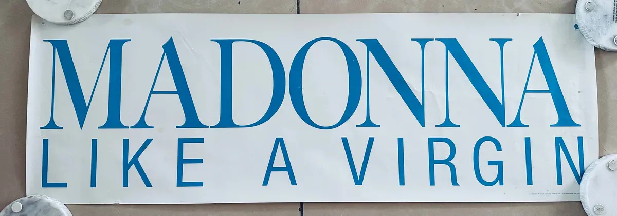 Madonna - Like A Virgin Promo Poster 1984 (Used) 1
