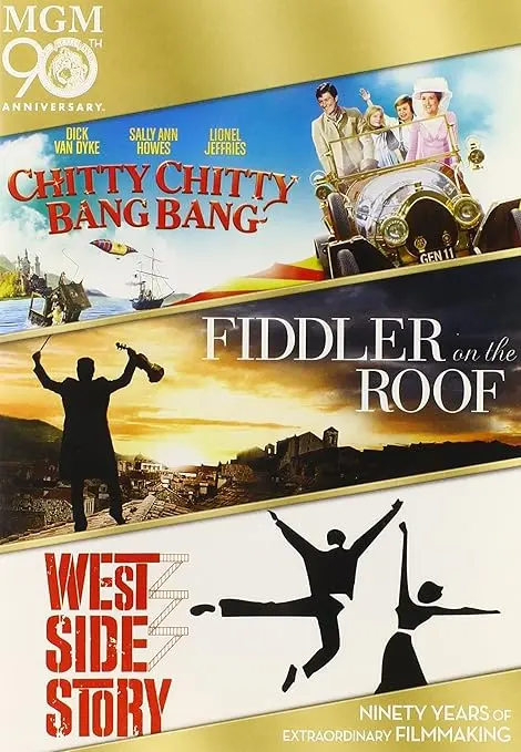 Chitty Chitty Bang Bang / Fiddler On The Roof / West Side Story Dvd - New 1