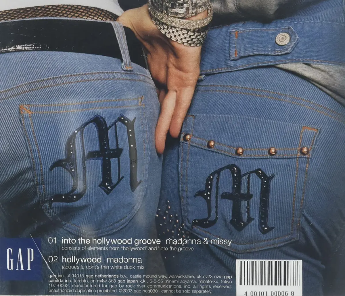 Madonna & Missy Elliot - Exclusive Gap Cd - Hollywood Groove - New/Sealed 2