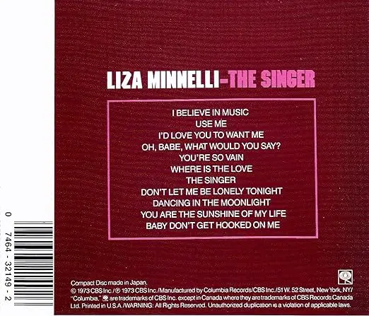 Liza Minnelli - The Singer Cd - Used 2