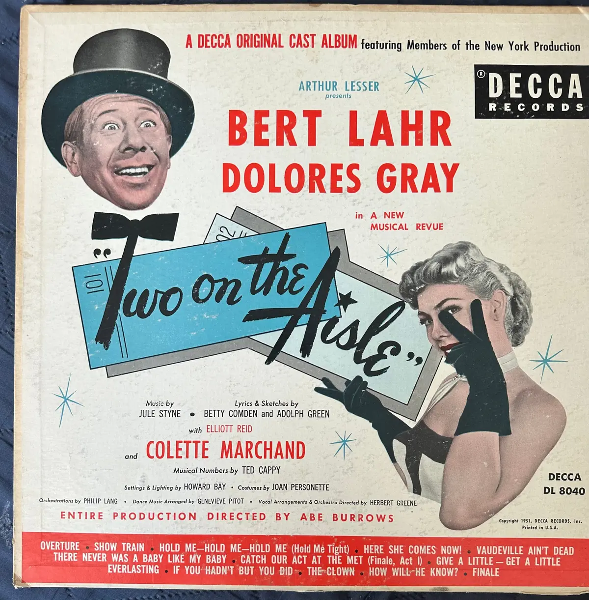 Two On The Aisle - 1951 Original Cast Lp  Vinyl - Used 1
