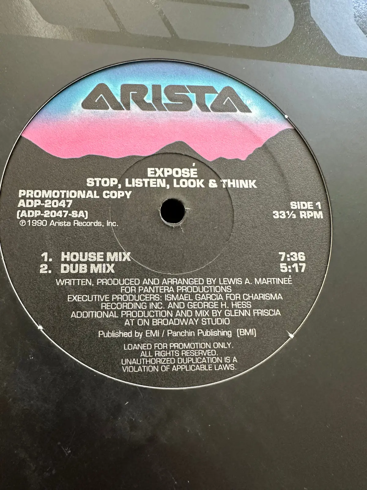 Expose - Stop Listen Looking Think, 12 Inch Remix Lp Vinyl 1