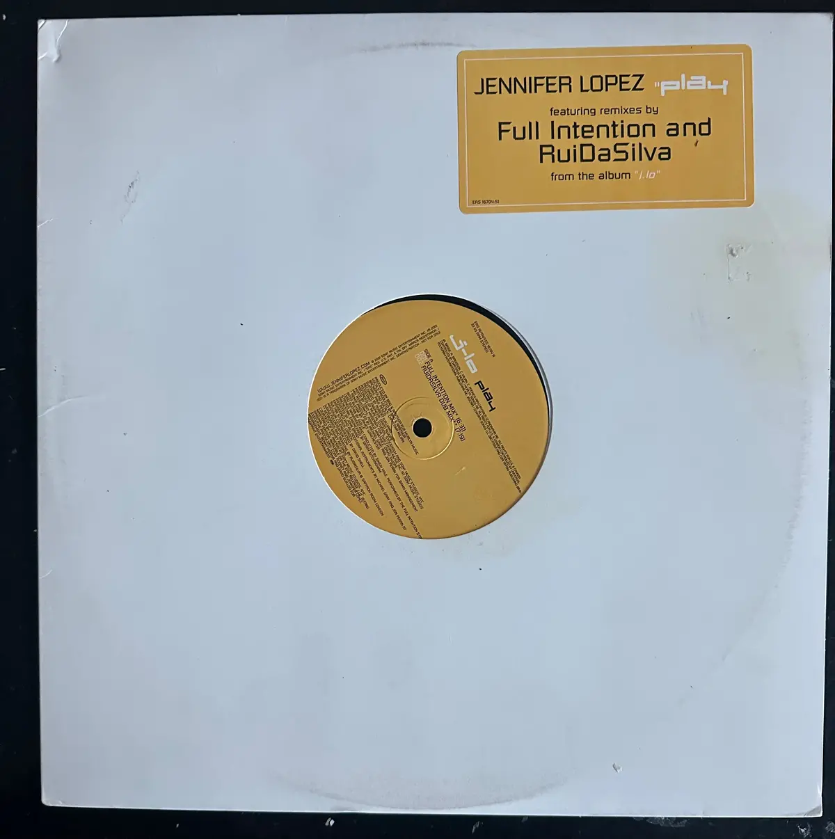Jennifer Lopez - Play 12" Single Lp Vinyl 2001 - Used 1