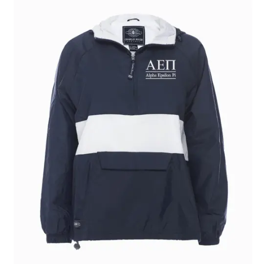 Alpha Epsilon Pi Rugby Striped Lined Windbreaker 1