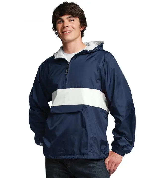 Phi Gamma Delta Rugby Striped Lined Windbreaker 2