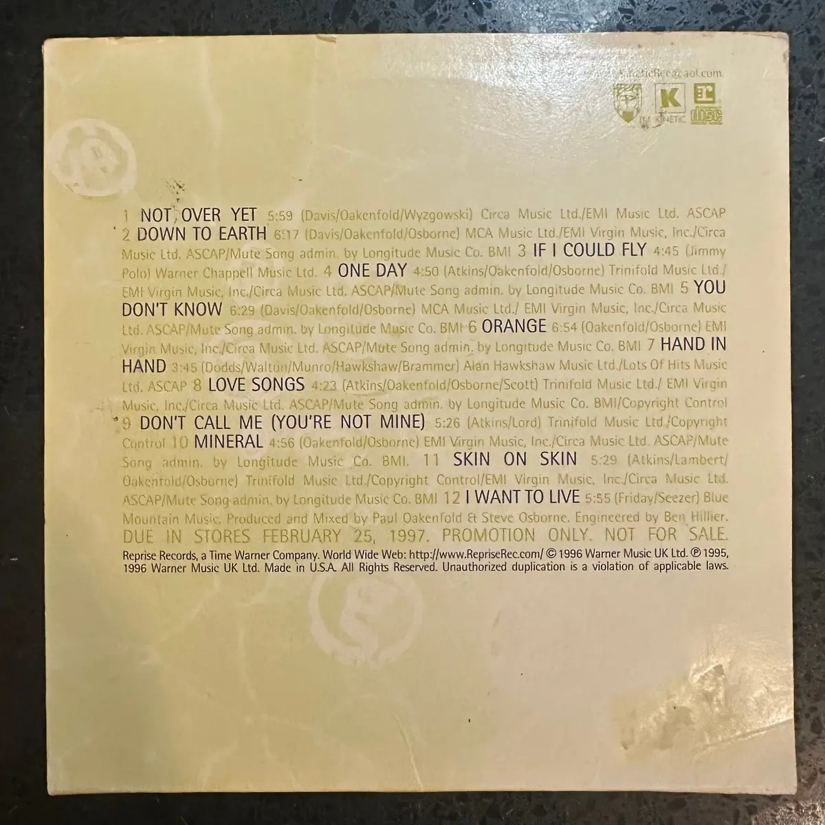 Grace -- If I Could Fly (Advanced Promo Cd) Used 2