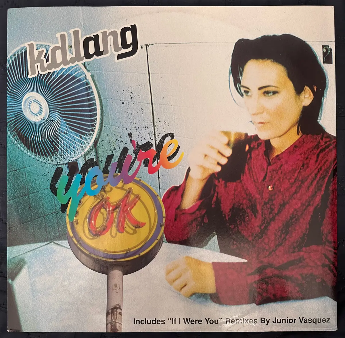 K.D. Lang - 12” Single Lp Vinyl - You’Re Ok / If I Were You - Used 1