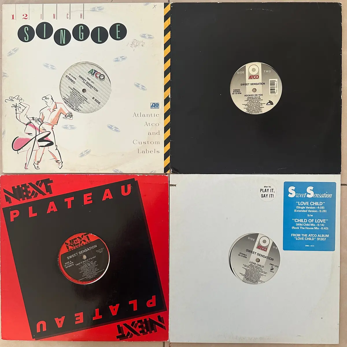 Sweet Sensation - Set Of 4 Promotional 12” Singles Vinyl 1