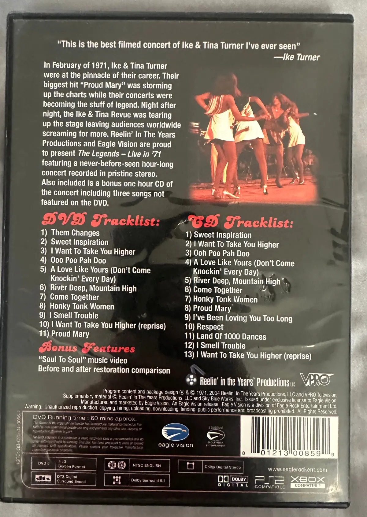 Ike & Tina Turner Live In 1971 Cd And Dvd - Used 2