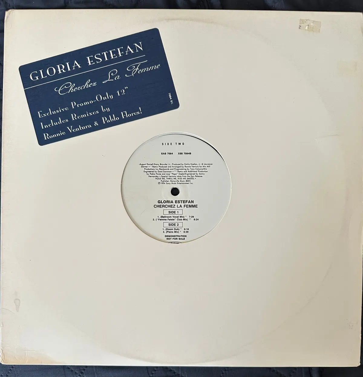 Gloria Estefan - Cherchez La Femme  12" Single (Promo) Lp Vinyl - Used 1