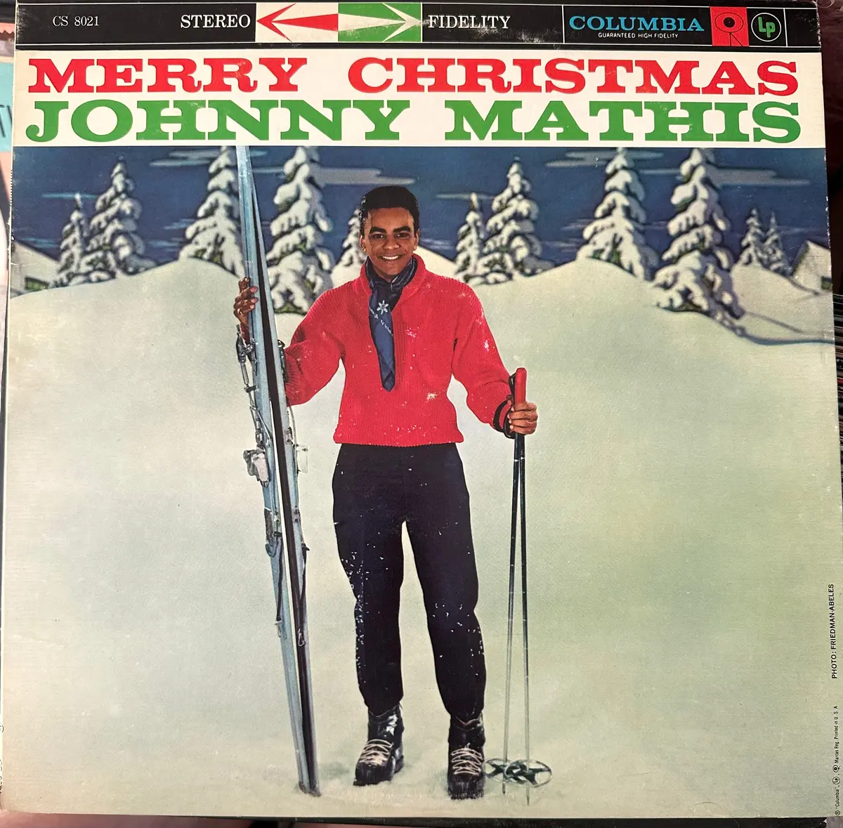 Johnny Mathis - Merry Christmas Lp Vinyl - Used 1
