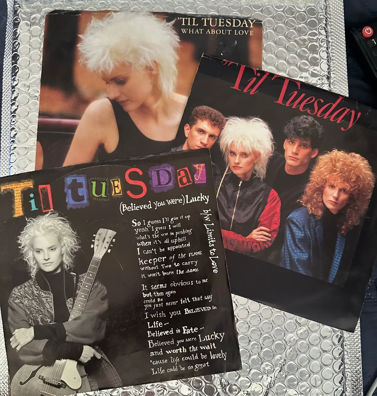 Til Tuesday - 3 Original 45 Records 1