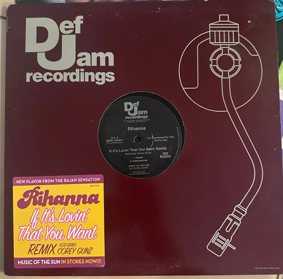 Rihanna - If It's Love That You Want Remix Promotional 12" Single Lp Vinyl - Used 1