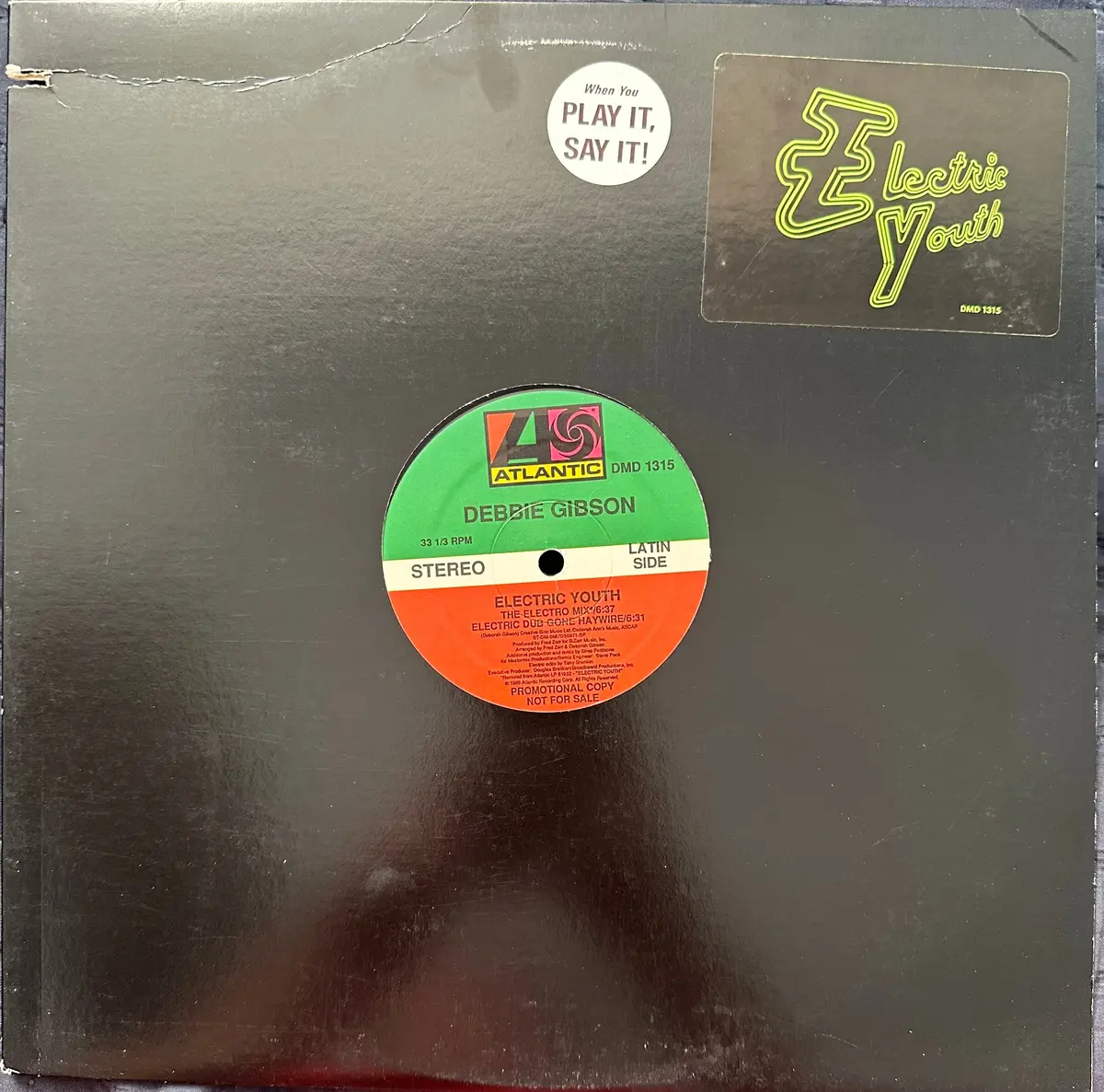 Debbie Gibson - Electric Youth - Promo 12” Lp Single Vinyl Used 1