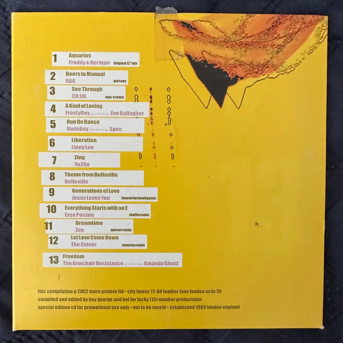 Boy George Presents - Lucky For Some -Dj Compilation Promo Card Stock Cd - Used 2