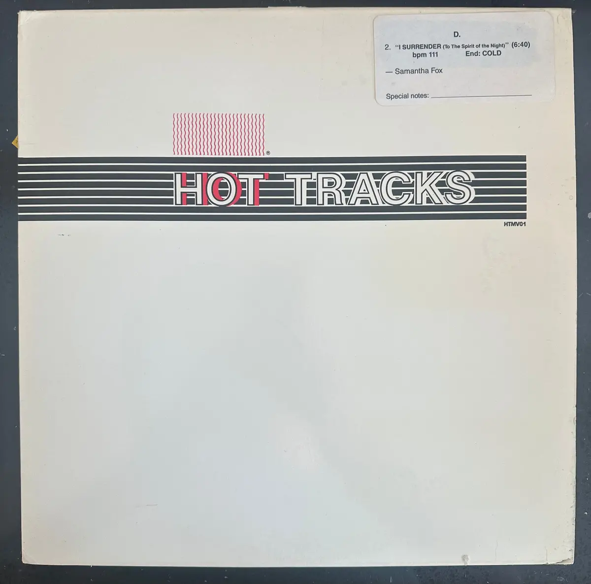 Hot Tracks 12” Promo Vinyl Lp - Inxs, Sam Fox + 1