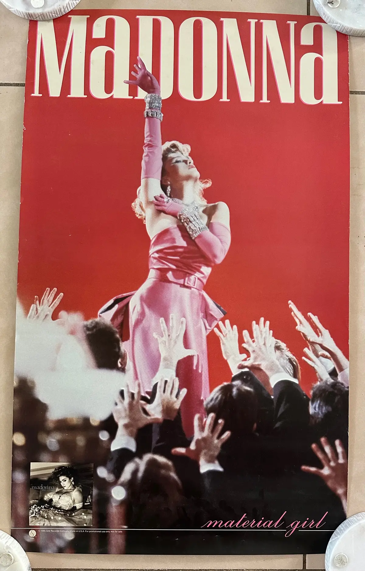 Madonna - Material Girl Official Promo Poster (Usa Orders Only) 1