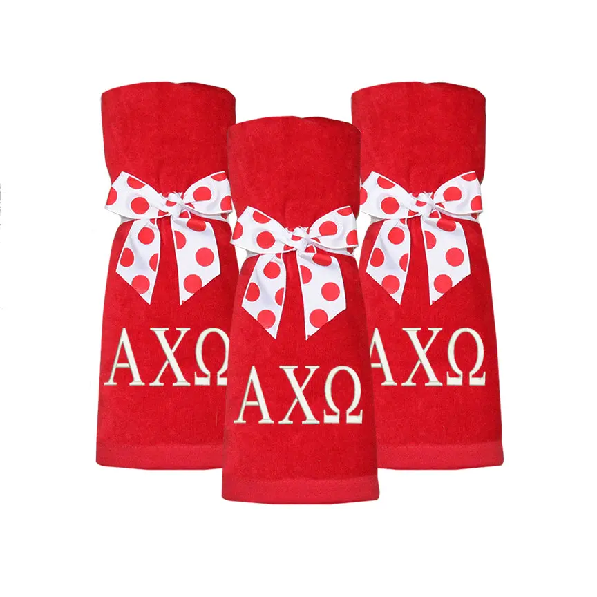 Alpha Chi Omega Beach Towel 1
