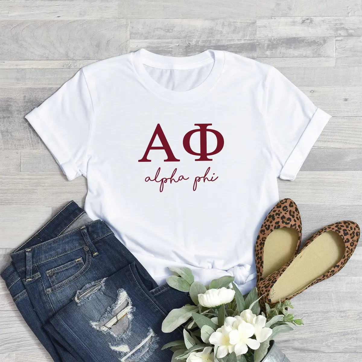 Alpha Phi Short Sleeve T-Shirt - Shoreline Tee 1