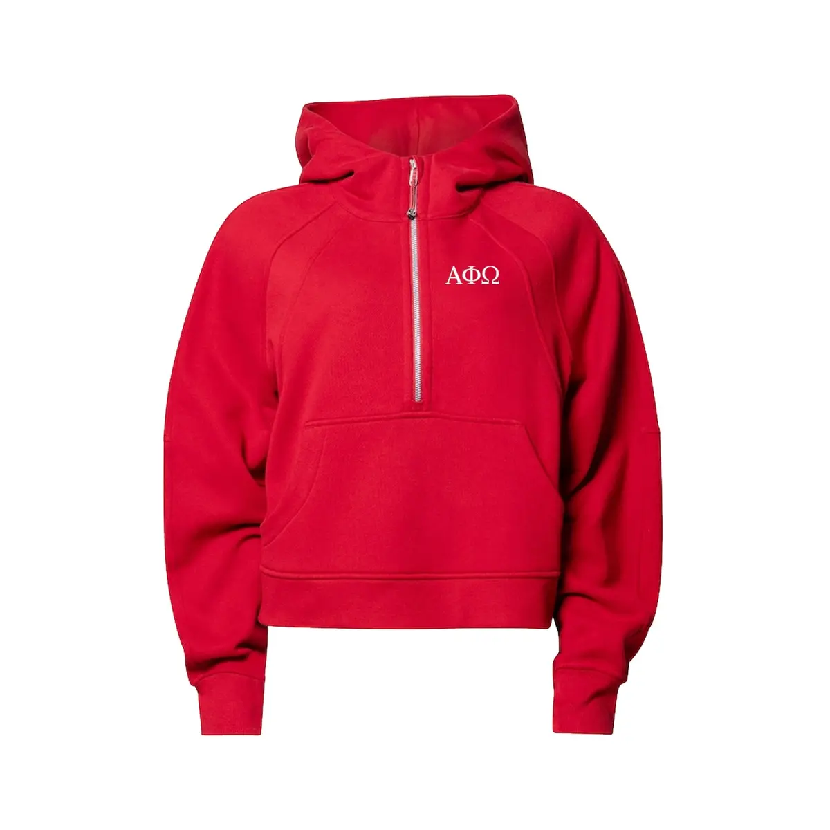 Limited Edition Alpha Phi Omega Lululemon Scuba Oversized Half-Zip Hoodie - True Red 1