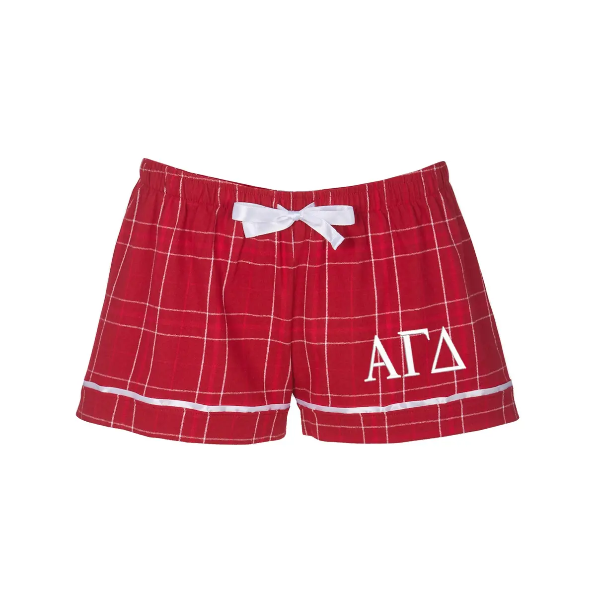 Alpha Gamma Delta Flannel Boxer Shorts 1