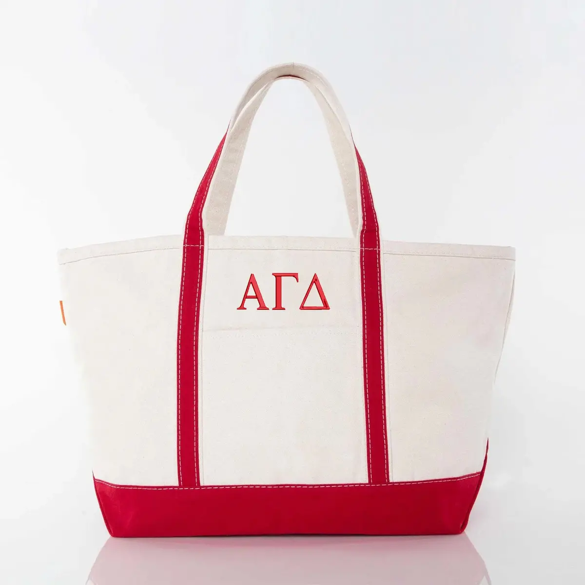Alpha Gamma Delta Large Canvas Tote Bag 1