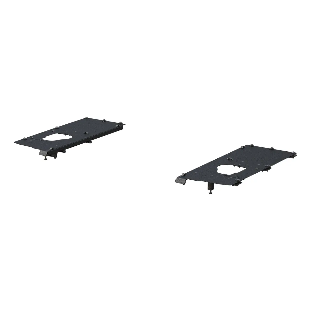 Aries Alc25000-01 Black Aluminum Jeep Wrangler Jk Unlimited Cargo Cover Storage Box Lid, Side Panels Only 1