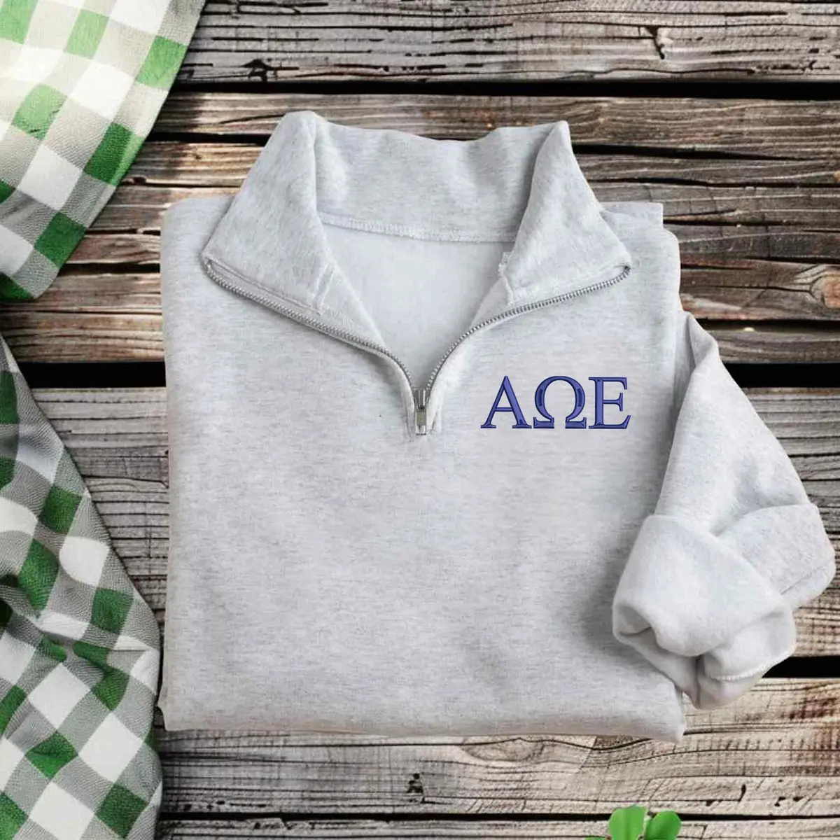 Alpha Omega Epsilon Pullover Qzip Sweatshirt 1