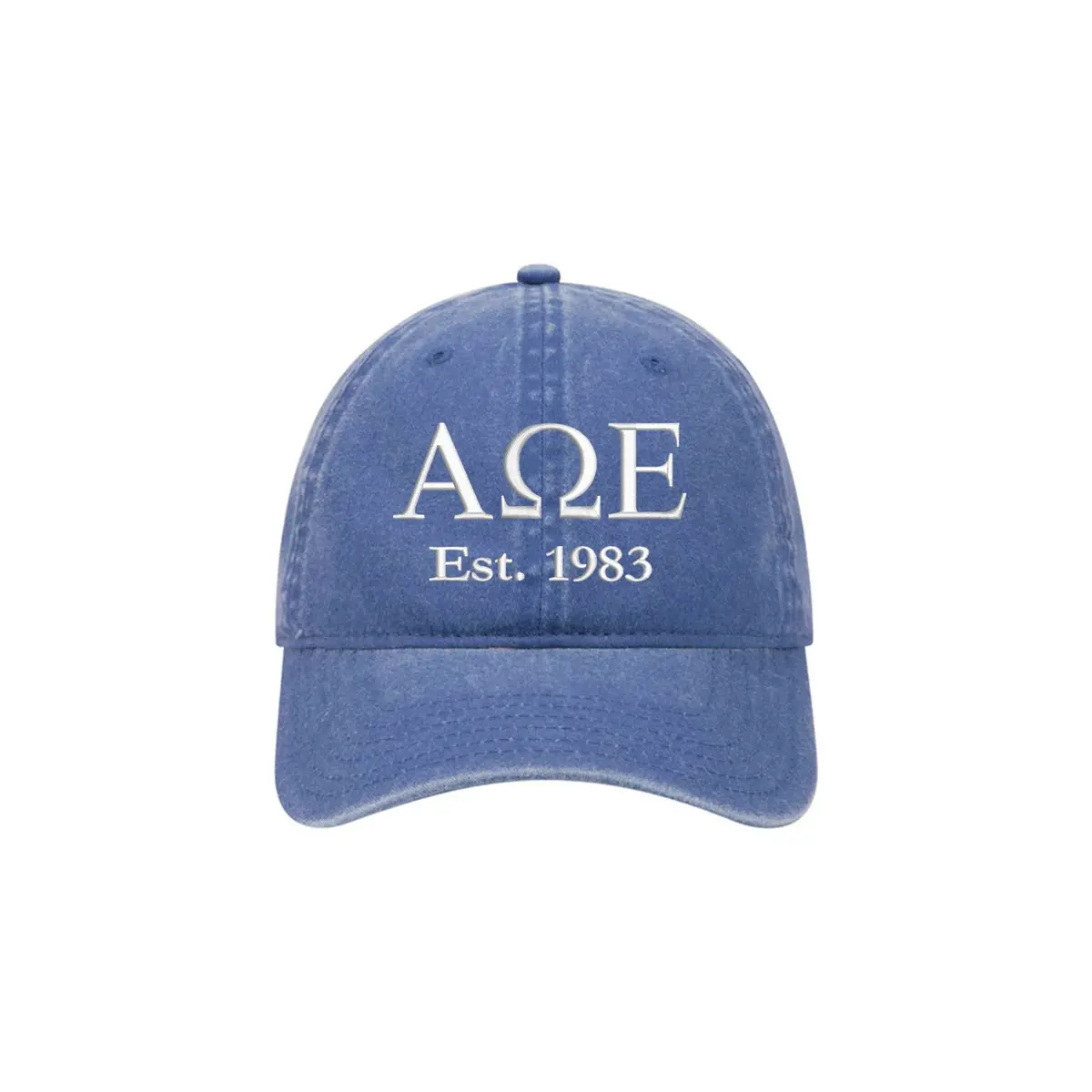 Alpha Omega Epsilon Beach Washed Hat 1