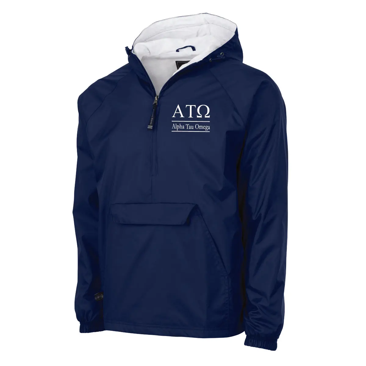 Alpha Tau Omega Flannel Lined Windbreaker 1