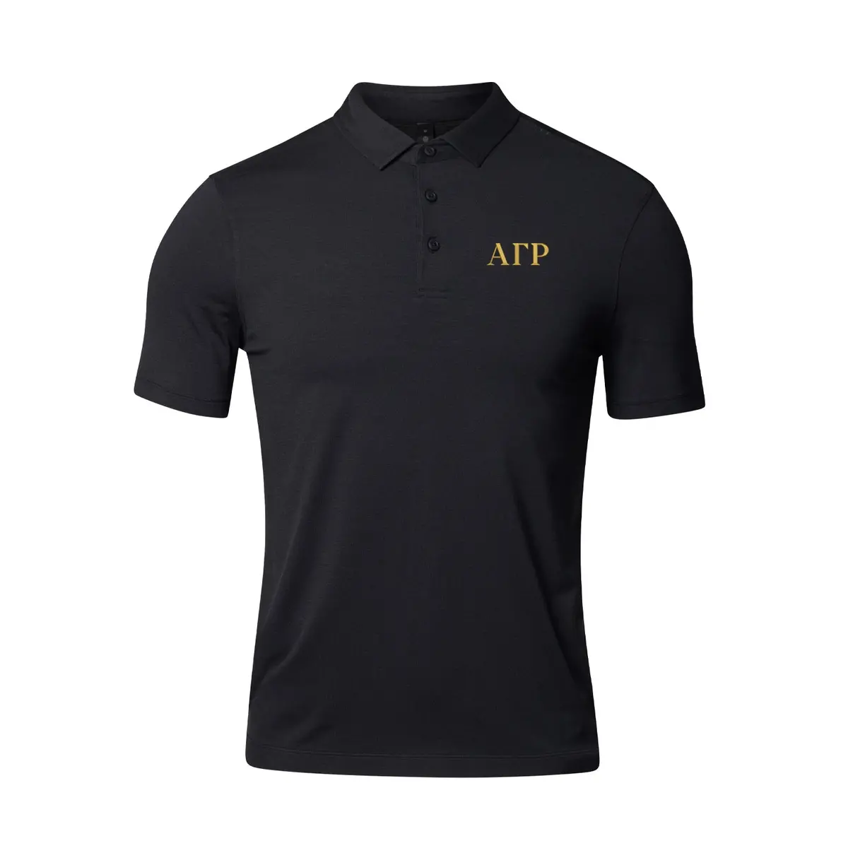 Alpha Gamma Rho Lululemon Evolution Short-Sleeve Polo - Black 1