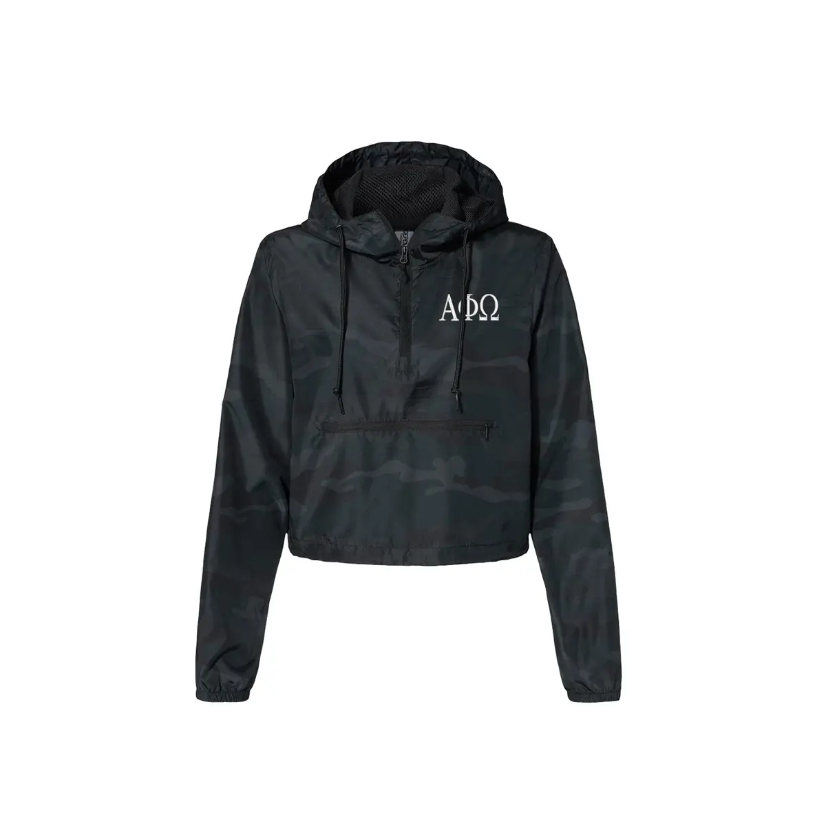 Alpha Phi Omega Crop Windbreaker 1