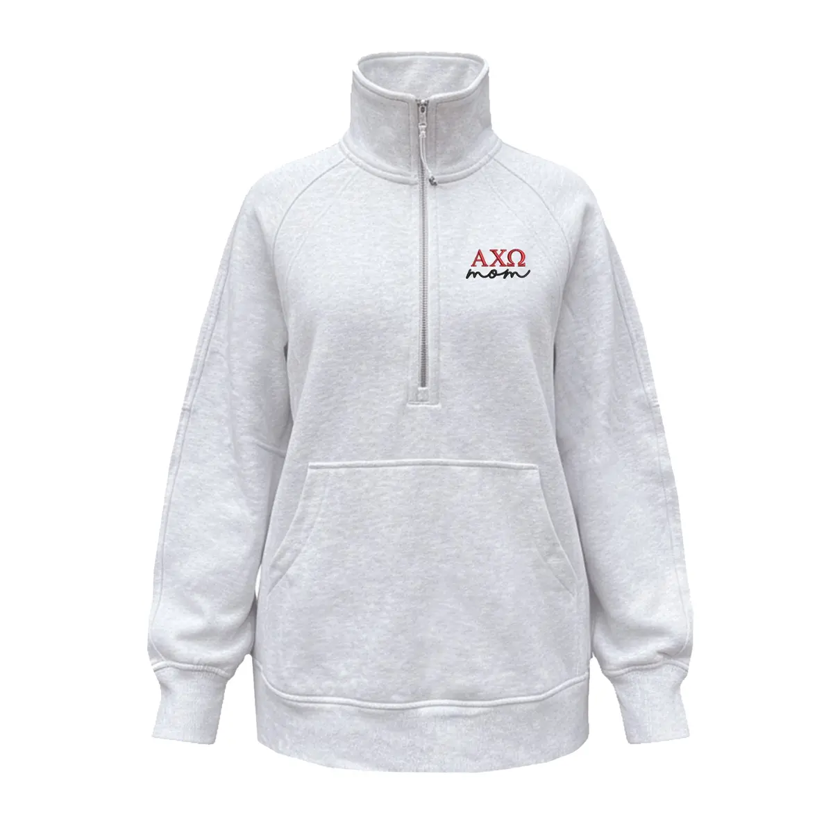 Alpha Chi Omega Mom Lululemon Scuba Oversized Funnel-Neck Half Zip Long 1