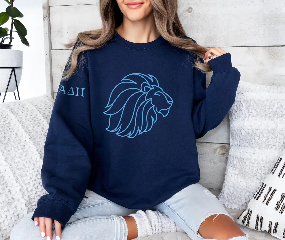 Alpha Delta Pi Crewneck Sweatshirt - Alfie 1