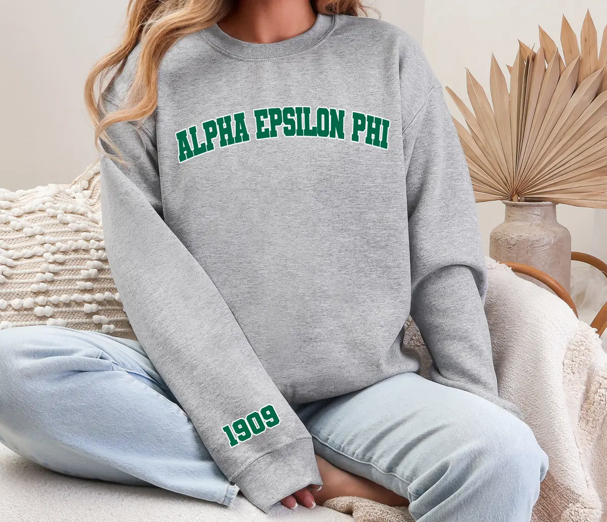 Alpha Epsilon Phi Varsity Crewneck 1909 1
