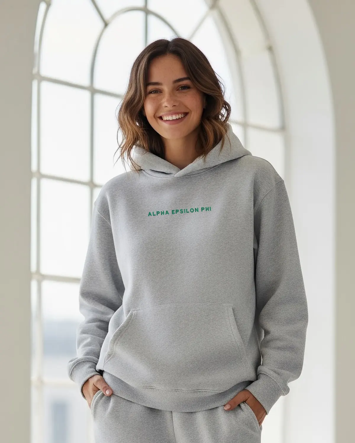 Alpha Epsilon Phi Fave Fit Hoodie - Wordmark 1