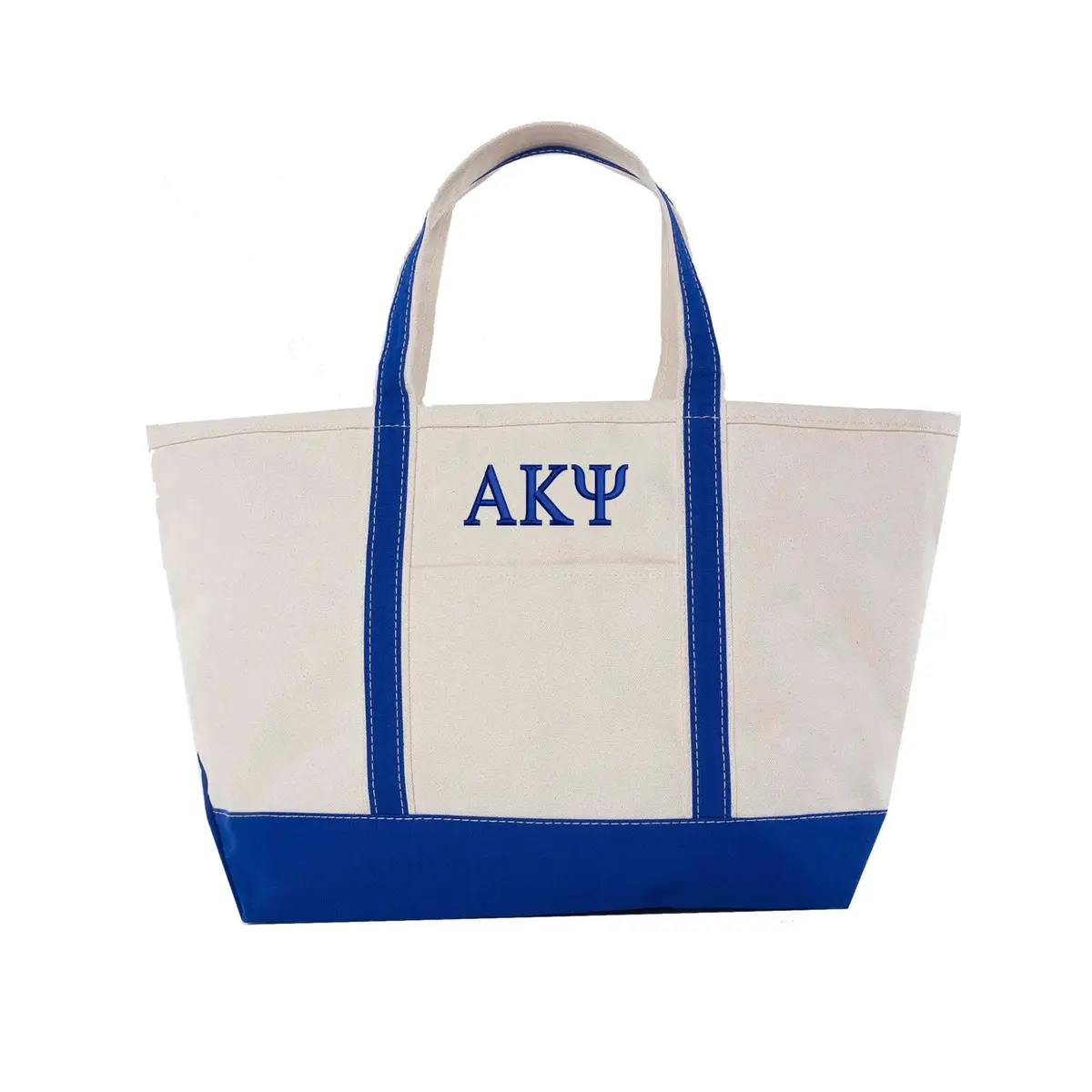 Alpha Kappa Psi Large Canvas Boat Tote 1