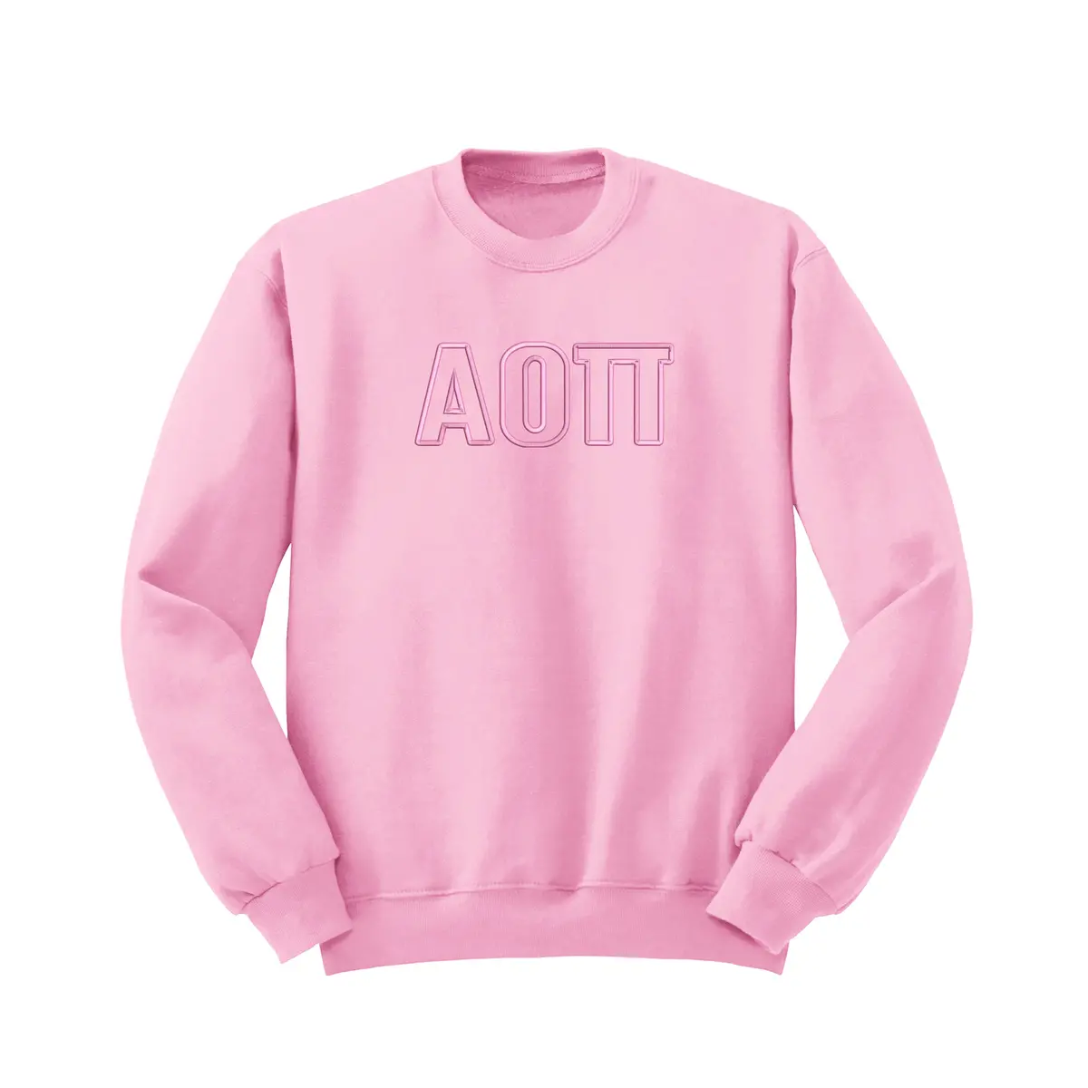 Alpha Omicron Pi Outline Monochromatic Crewneck 1