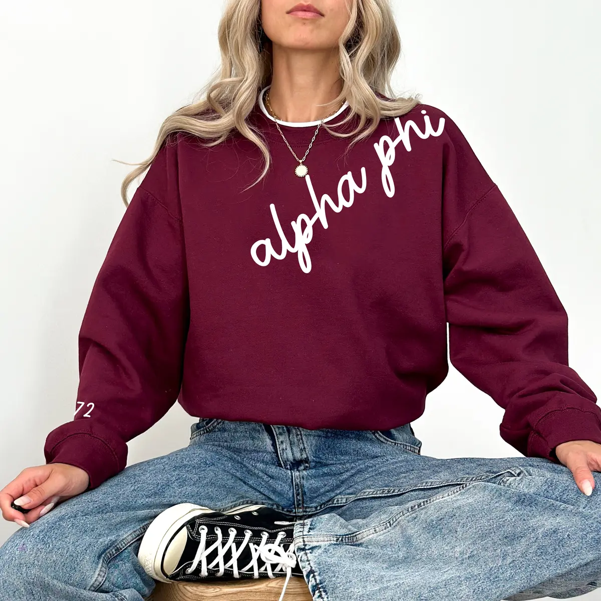 Alpha Phi 1872 Avenue Crewneck 2