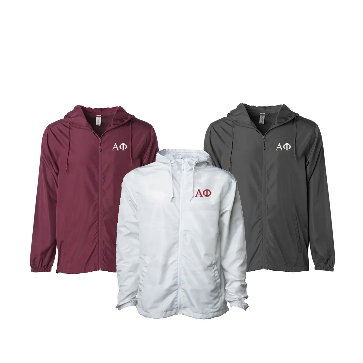 Alpha Phi Windbreaker Jacket - Letters 1