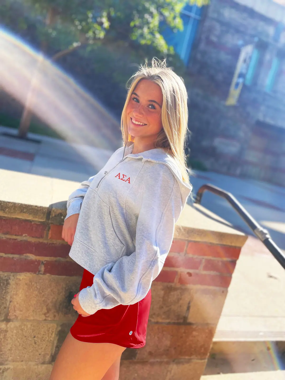 Alpha Sigma Alpha Lululemon Scuba Oversized Half-Zip Hoodie 2