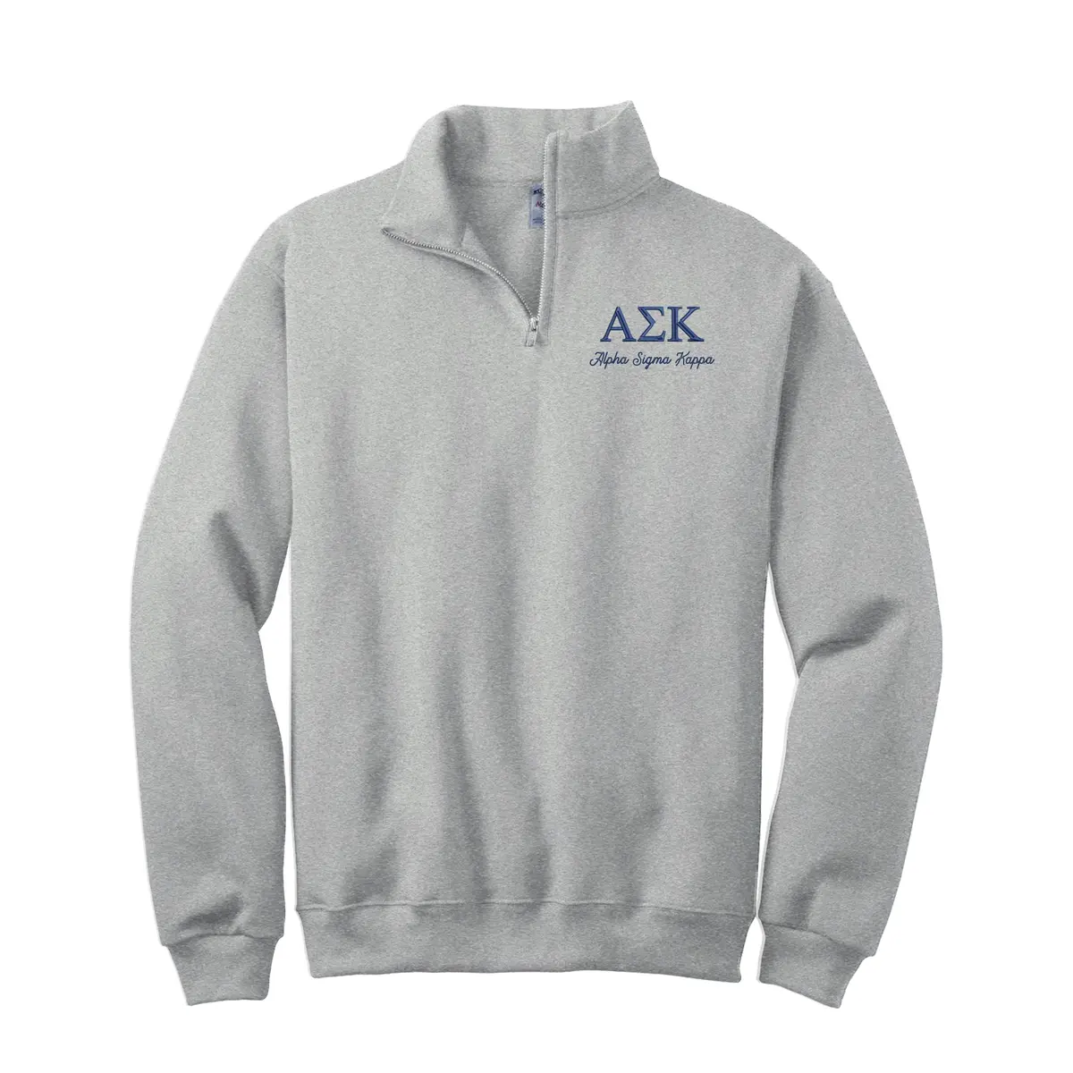 Alpha Sigma Kappa Quarter Zip Sweatshirt 4