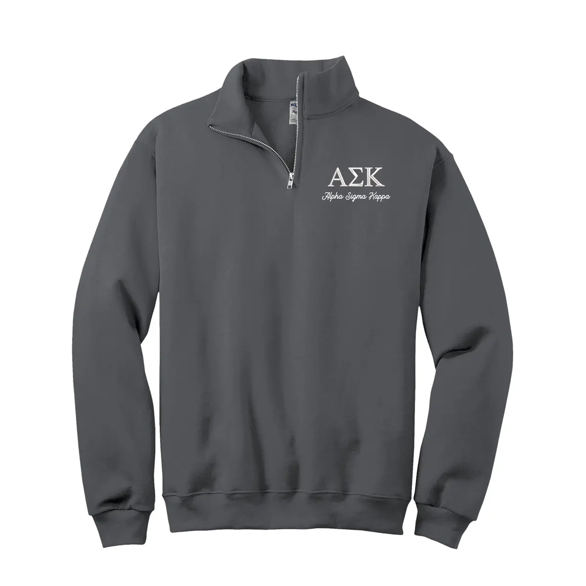 Alpha Sigma Kappa Quarter Zip Sweatshirt 4