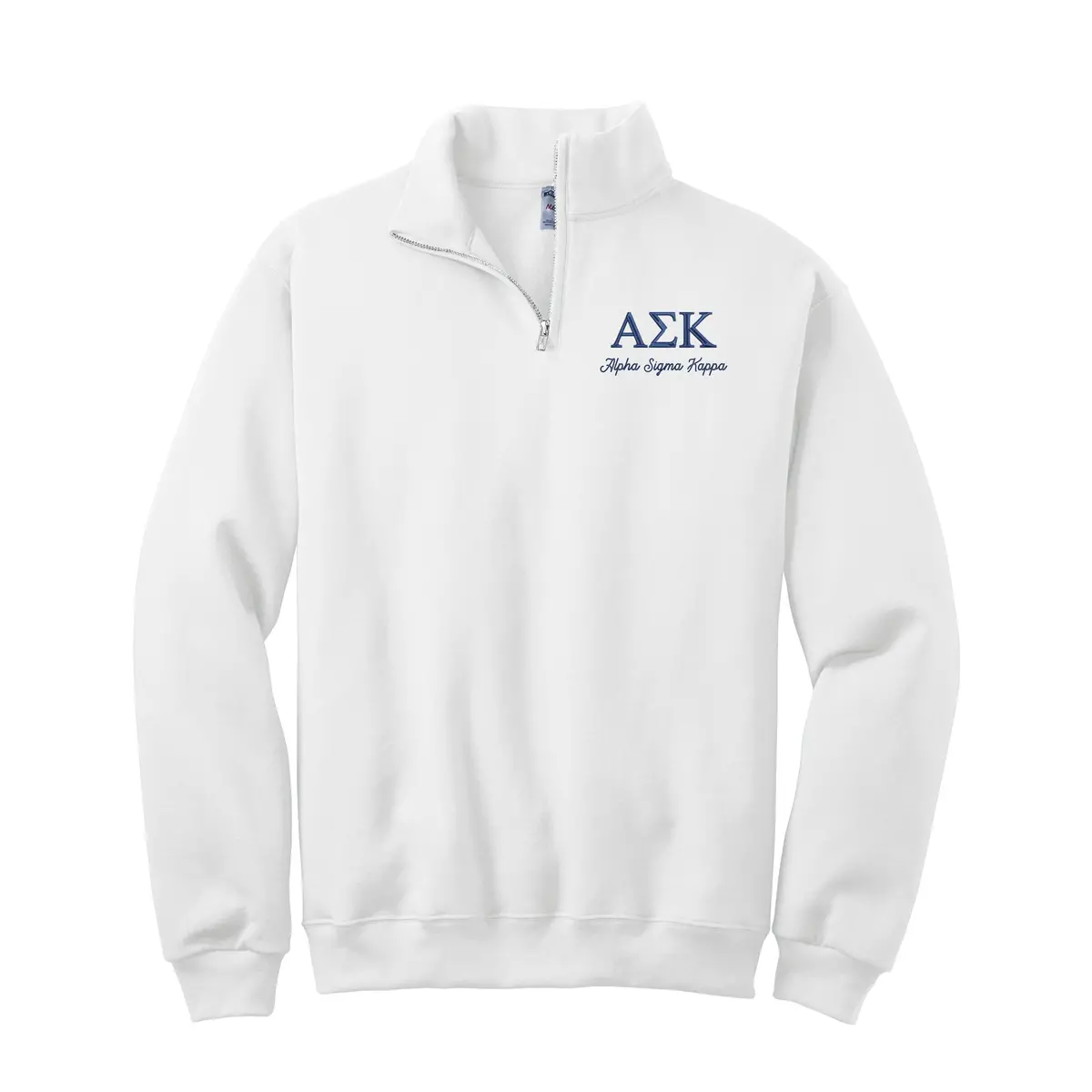 Alpha Sigma Kappa Quarter Zip Sweatshirt 3
