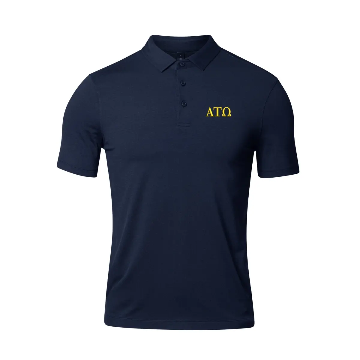 Alpha Tau Omega Lululemon Evolution Short-Sleeve Polo - Navy 1
