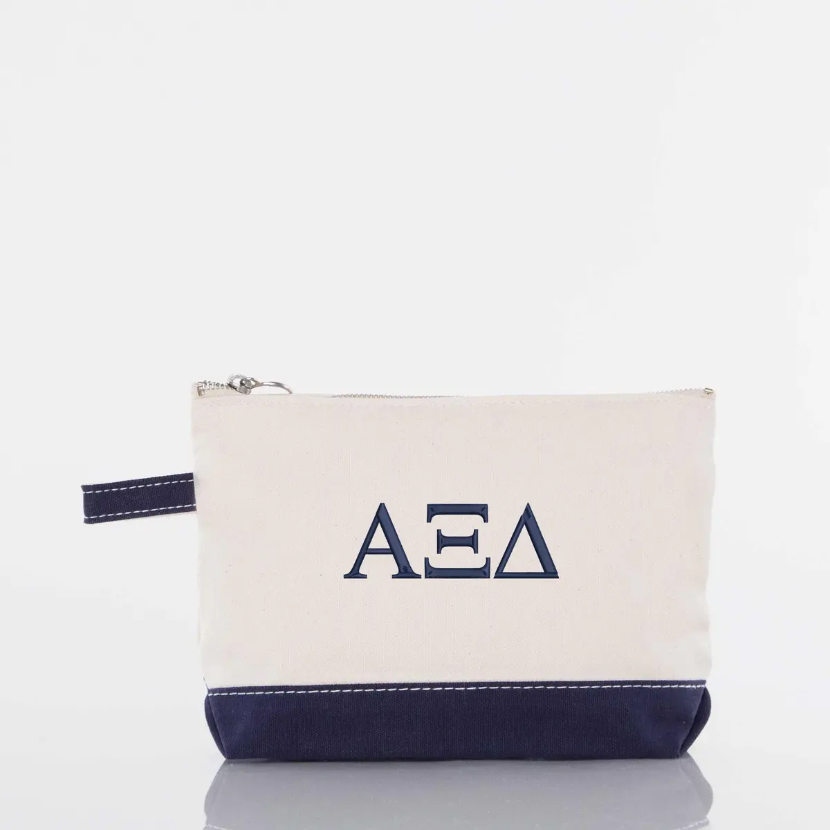 Alpha Xi Delta Canvas Cosmetic Bag 1