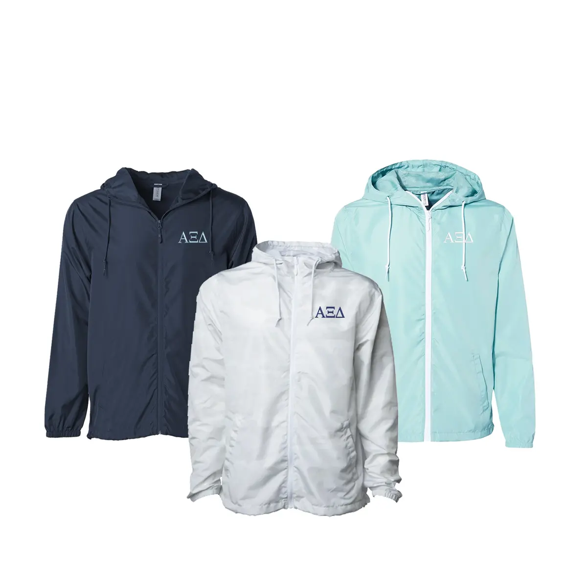 Alpha Xi Delta Windbreaker Jacket - Letters 1