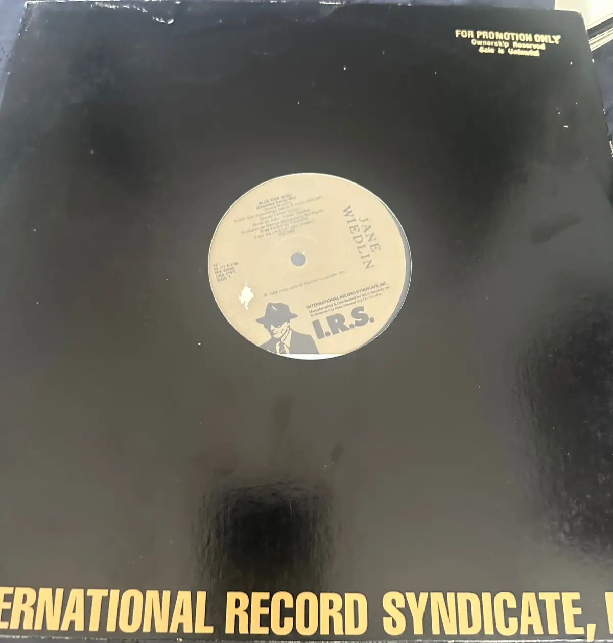 Jane Wiedlin (Go-Go's) - Blue Kiss Sire Records Promo 12" Single - Used 1